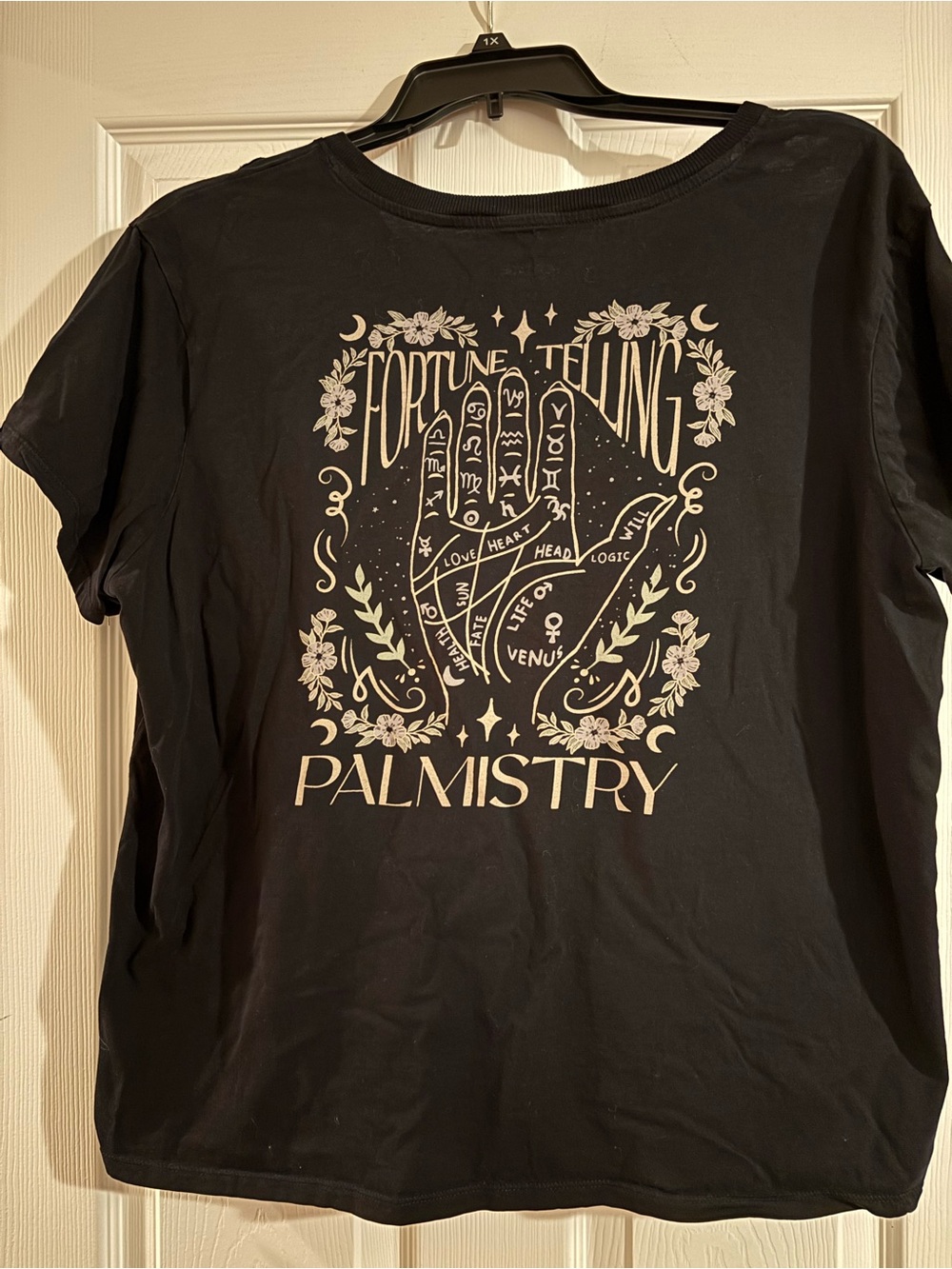 torrid Black Distressed Graphic V-Neck Tee